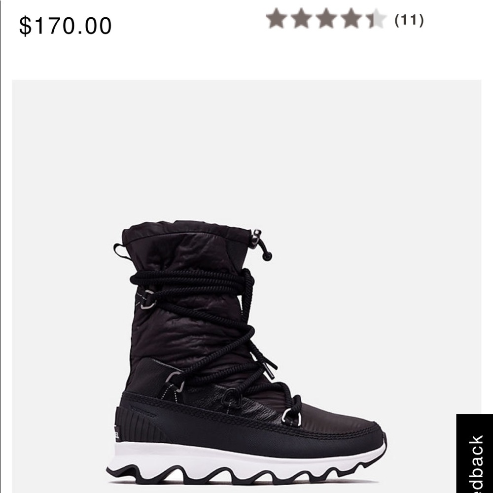 Sorel Kinetic Boot Black 8.5